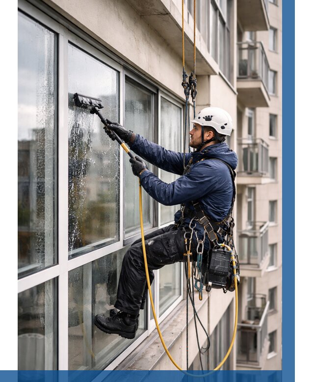 Мойка балконного остекления в Железнодорожном от 3589 р. | ВЫСОТНИК-Жлз