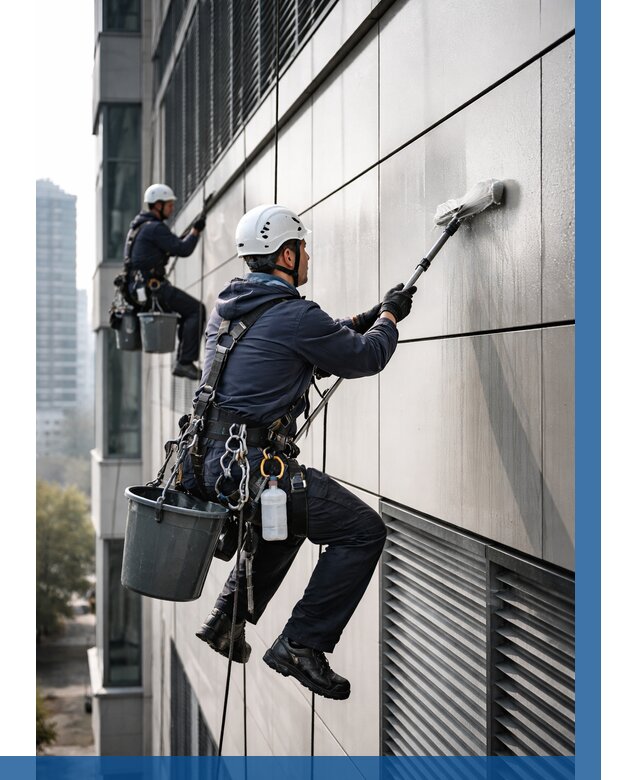 Мойка вентилируемого фасада в Железнодорожном от 256 р. | ВЫСОТНИК-Жлз