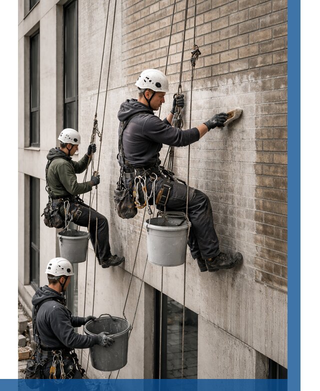 Удаление высолов с фасада в Железнодорожном от 256 р. | ВЫСОТНИК-Жлз