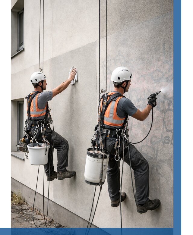 Антиграффити покрытие фасада в Железнодорожном от 615 р. | ВЫСОТНИК-Жлз