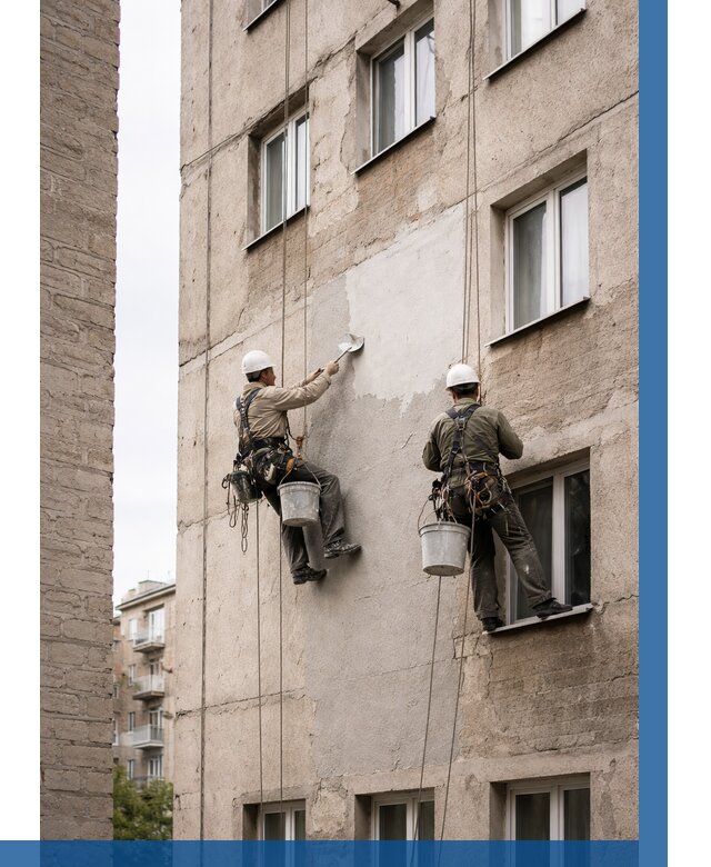 Косметический ремонт фасада в Железнодорожном от 1128 р. | ВЫСОТНИК-Жлз