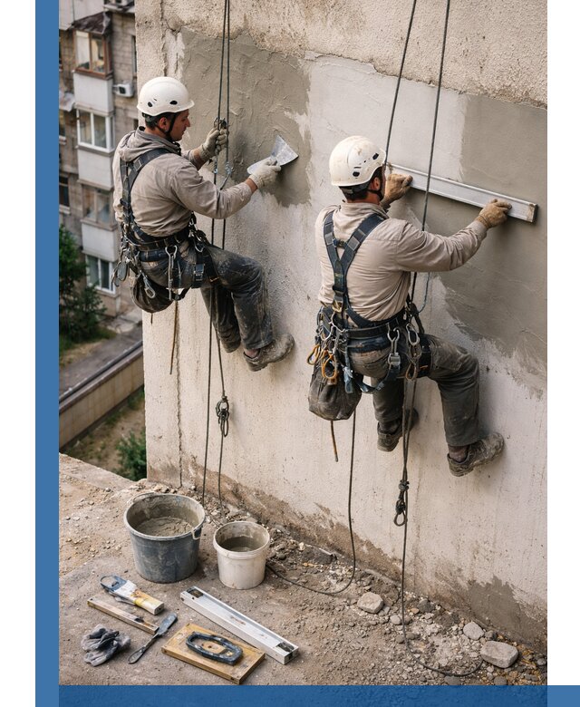 Комплексный ремонт штукатурного фасада с гарантией в Железнодорожном