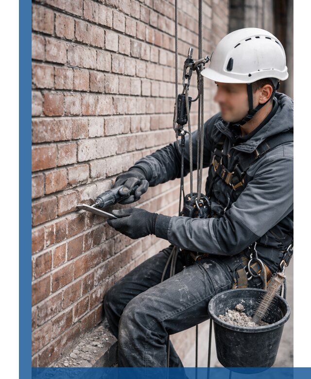 Расшивка кирпичных швов фасадов и стен, ремонт в Железнодорожном