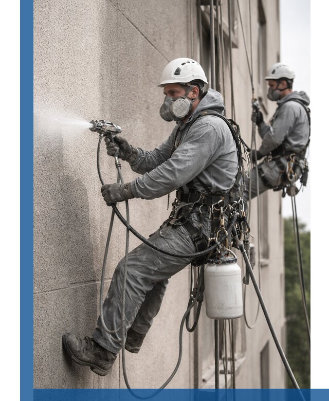 Безвоздушная покраска фасадов зданий в Железнодорожном профессионально