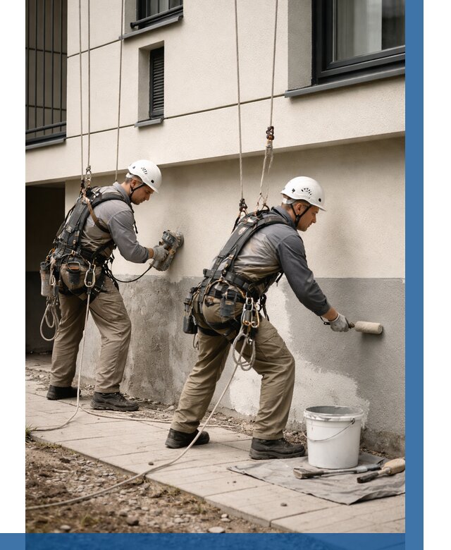 Окраска цоколя здания в Железнодорожном от 461 р. под ключ | ВЫСОТНИК-Жлз