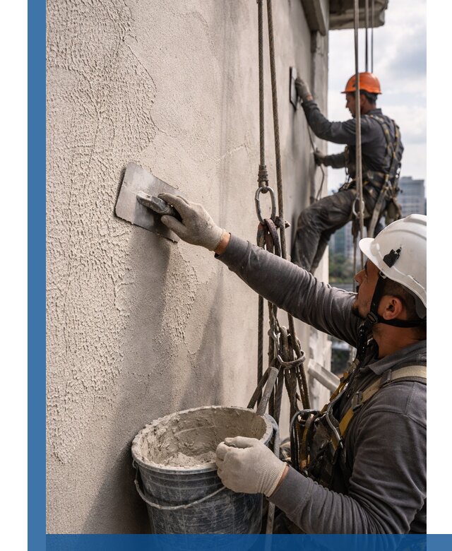 Декоративная штукатурка фасада с утеплением и защитой в Железнодорожном