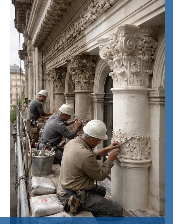 Реставрация фасадной лепнины в Железнодорожном от 2564 р. | ВЫСОТНИК-Жлз