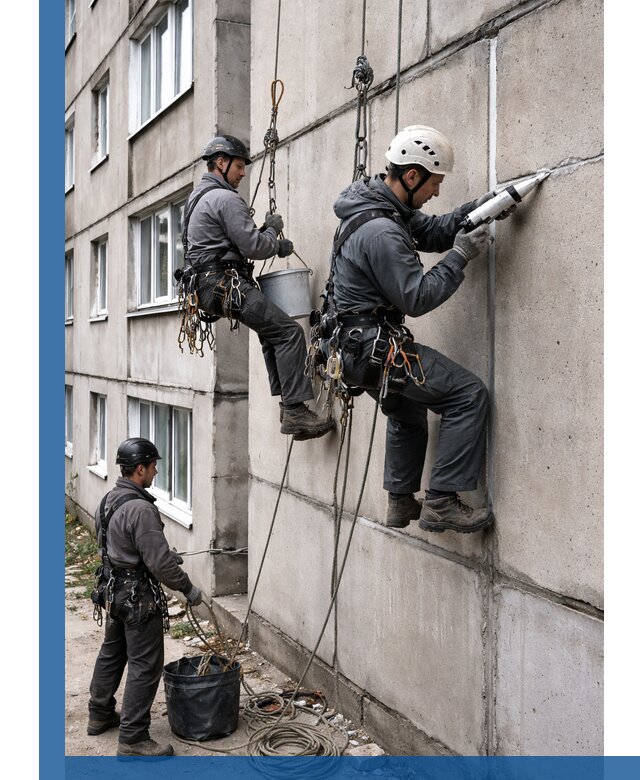 Герметизация межпанельных швов в Железнодорожном с гарантией герметичности