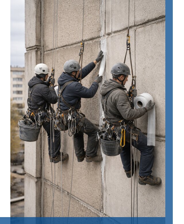 Ремонт межпанельных швов в Железнодорожном от 769 р. | ВЫСОТНИК-Жлз