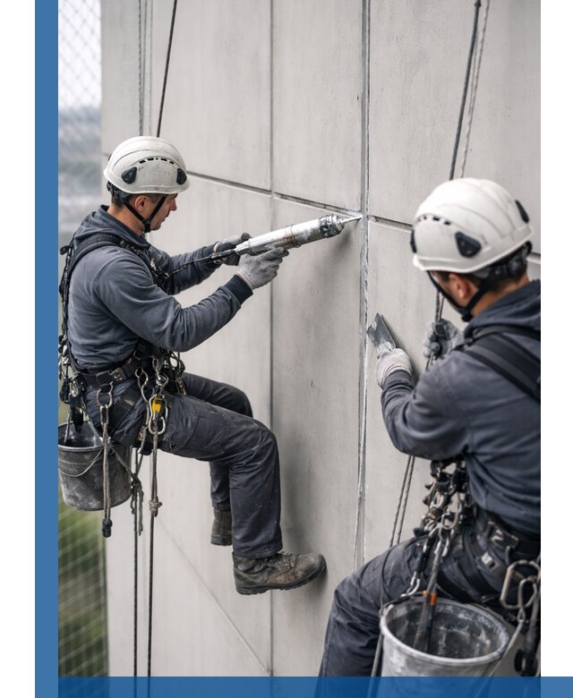 Первичная герметизация швов фасадов и кровель в Железнодорожном