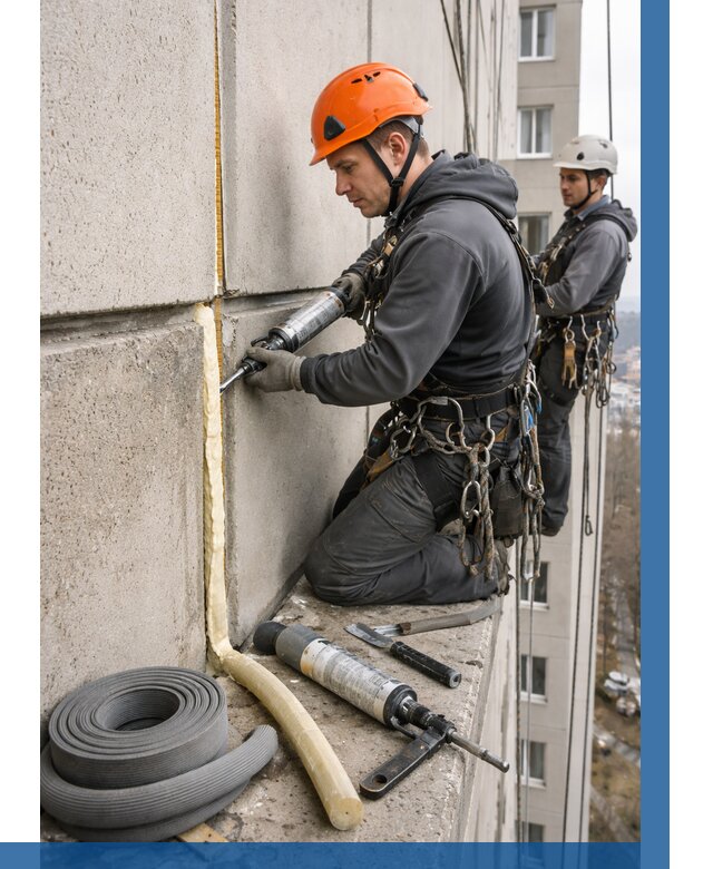 Теплый шов межпанельные швы в Железнодорожном от 718 р. | ВЫСОТНИК-Жлз