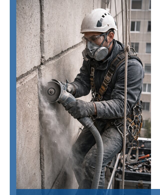 Штробление межпанельных швов в Железнодорожном качественно и быстро