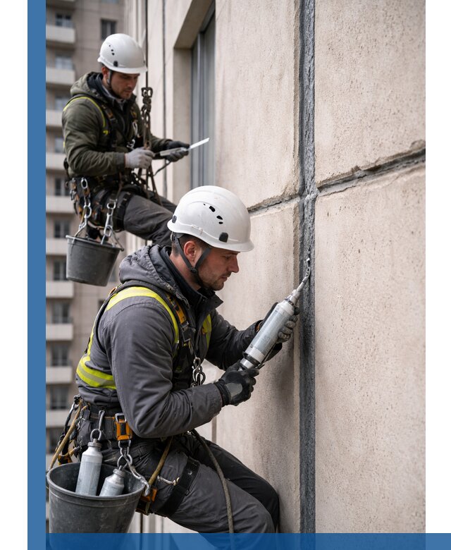 Герметизация деформационных швов фасада в Железнодорожном качественно