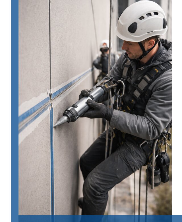 Герметизация стыков фасадных панелей в Железнодорожном качественно и быстро