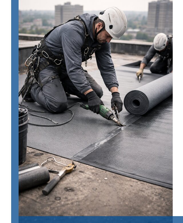 Ремонт мягкой кровли в Железнодорожном с выездом промальпинистов