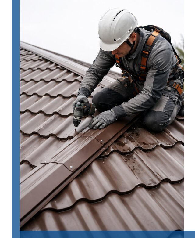 Ремонт металлочерепицы на крыше в Железнодорожном профессионально