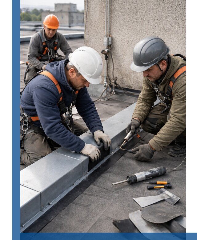 Ремонт кровельных примыканий в Железнодорожном профессионально