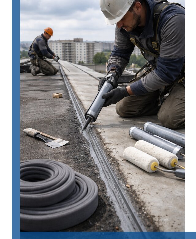 Герметизация швов кровли в Железнодорожном с гарантией герметичности