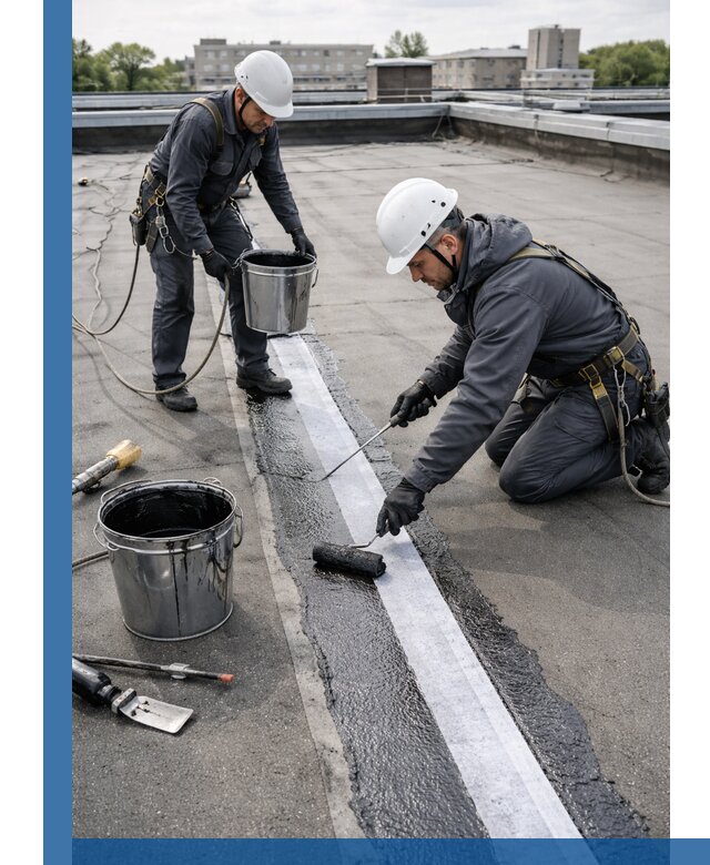 Гидроизоляция кровли мастикой в Железнодорожном надежная защита