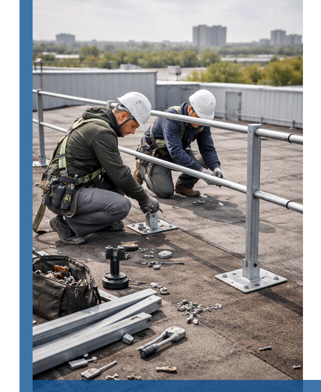 Монтаж кровельного ограждения в Железнодорожном под ключ с гарантией