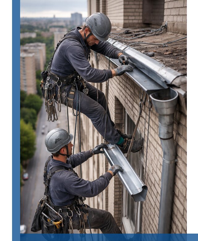 Ремонт водосточных желобов в Железнодорожном, быстро и качественно