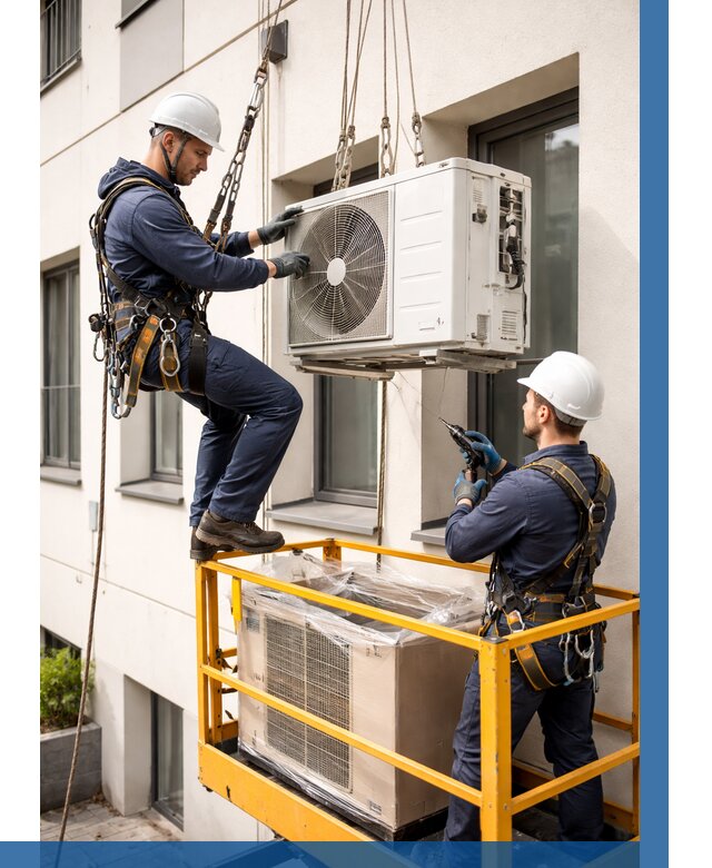 Демонтаж внешнего блока кондиционера в Железнодорожном от 3589 р. | ВЫСОТНИК-Жлз