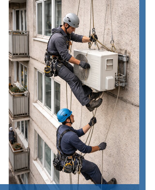 Перенос внешнего блока кондиционера в Железнодорожном от 9229 р.| ВЫСОТНИК-Жлз