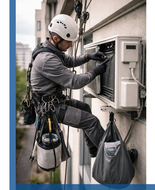 Обслуживание внешнего блока кондиционера в Железнодорожном профессионально