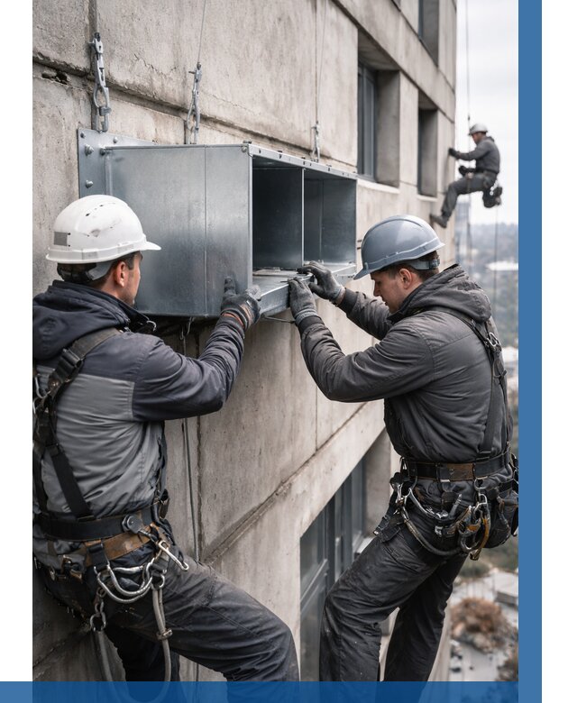 Монтаж вентиляционных коробов в Железнодорожном от 3076 р. | ВЫСОТНИК-Жлз