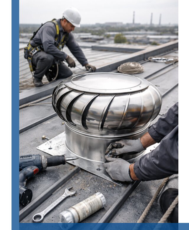 Установка дефлекторов на кровле в Железнодорожном профессионально