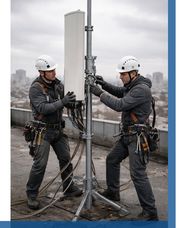 Монтаж антенн связи на крыше в Железнодорожном от 8716 р. | ВЫСОТНИК-Жлз