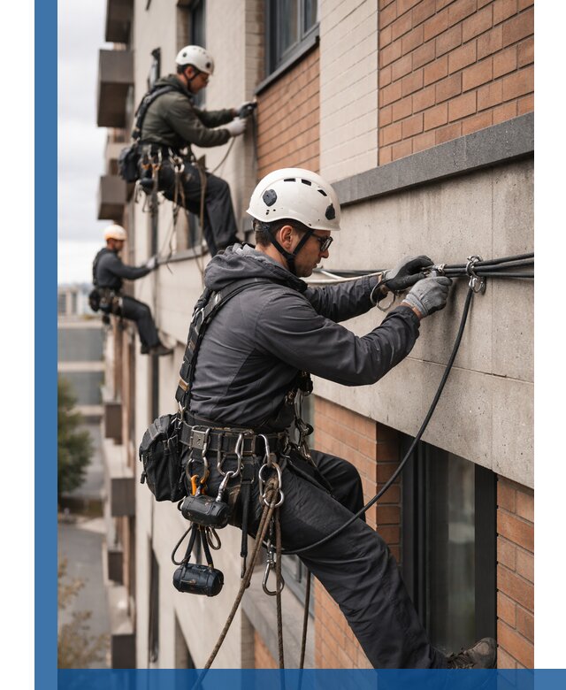 Крепление кабеля на фасаде монтаж и крепеж в Железнодорожном