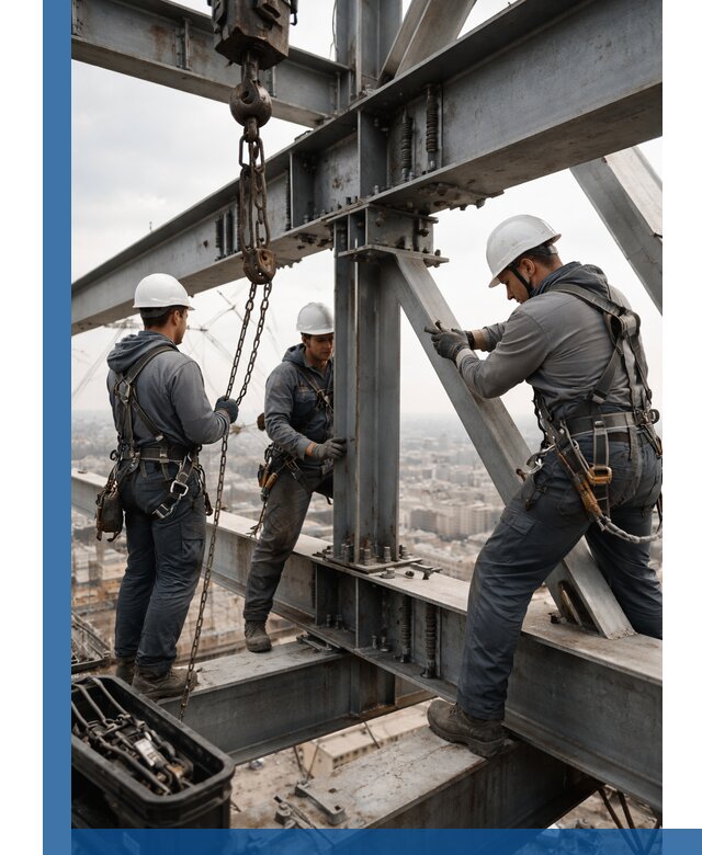 Профессиональный монтаж металлоконструкций на высоте в Железнодорожном