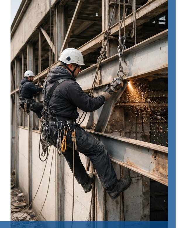 Демонтаж металлоконструкций на высоте в Железнодорожном от 6665р. |ВЫСОТНИК-Жлз