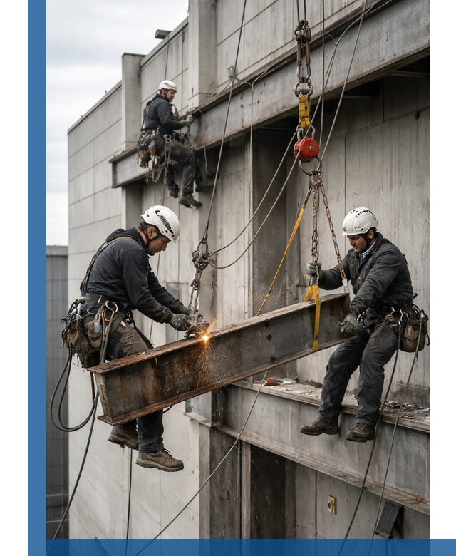 Демонтаж металлоконструкций на высоте в Железнодорожном под ключ