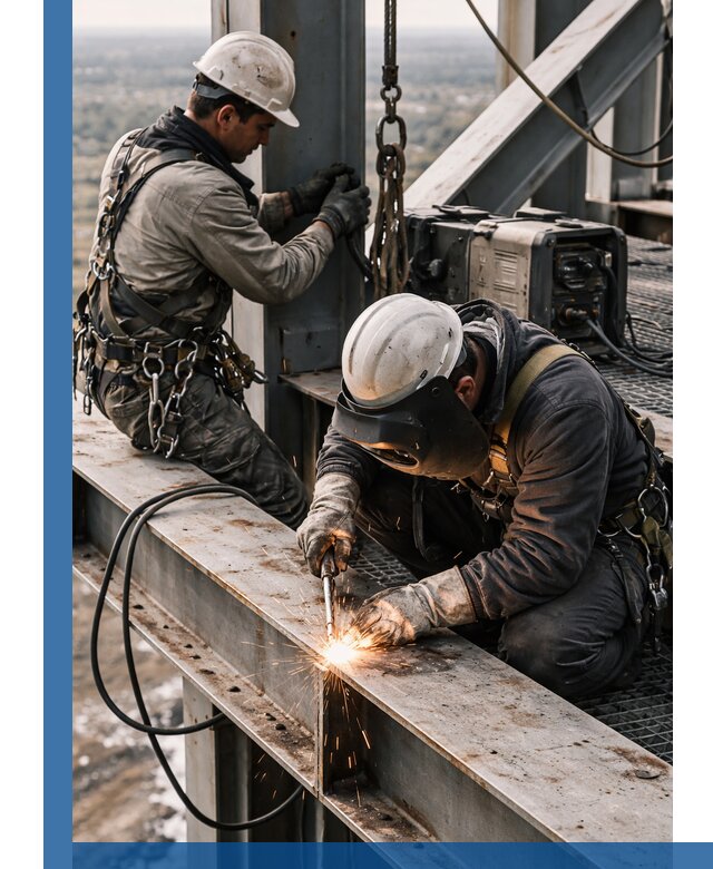 Высотные сварочные работы в Железнодорожном для промышленных объектов