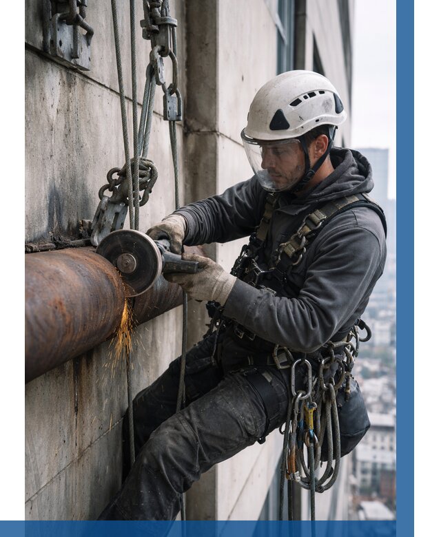 Резка металла на высоте в Железнодорожном по цене от 4614 р. | ВЫСОТНИК-Жлз