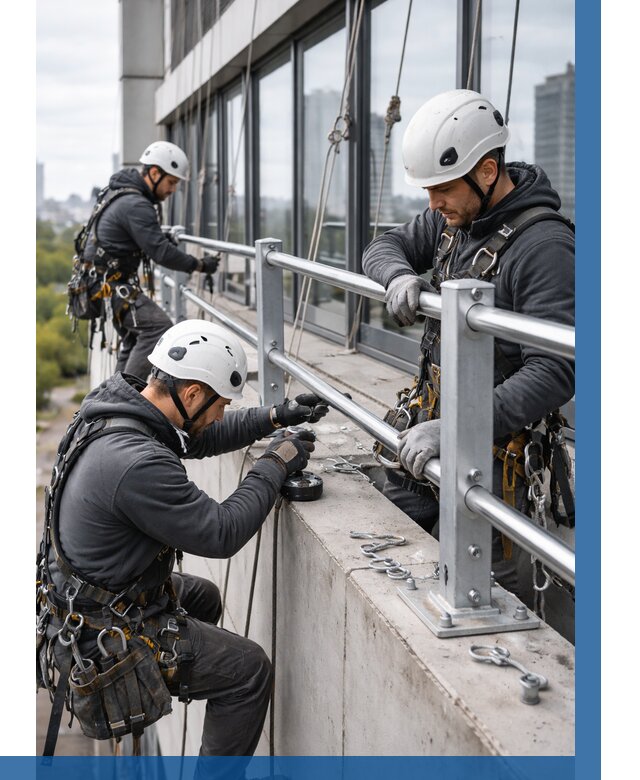 Монтаж ограждений на высоте в Железнодорожном, от 1230 р. | ВЫСОТНИК-Жлз