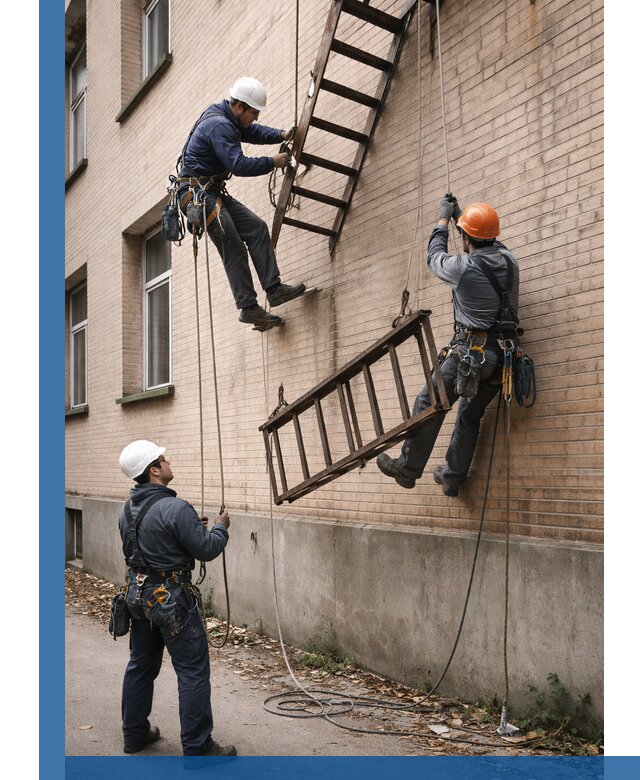 Демонтаж пожарной лестницы в Железнодорожном быстро и безопасно