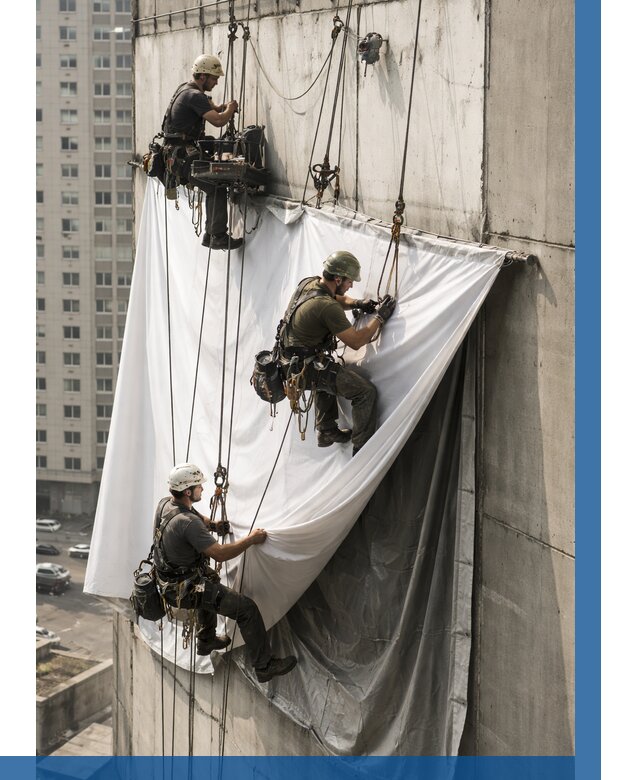 Замена баннерного полотна в Железнодорожном от 6665 р. | ВЫСОТНИК-Жлз—заказать