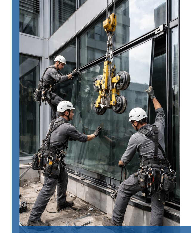 Структурное остекление фасадов в Железнодорожном монтаж и обслуживание