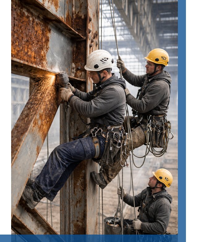 Зачистка металла от ржавчины в Железнодорожном от 359 р. | ВЫСОТНИК-Жлз