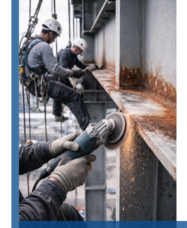 Зачистка металла от ржавчины и подготовка поверхностей в Железнодорожном