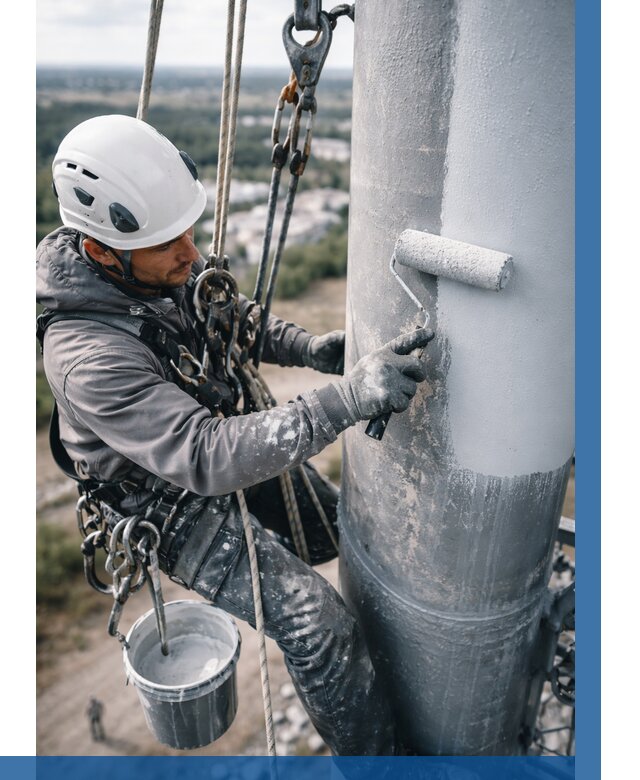 Покраска мачт связи под ключ в Железнодорожном от 872 р. | ВЫСОТНИК-Жлз