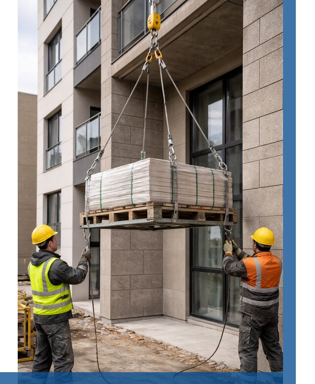 Подъем керамогранита на этаж в Железнодорожном от 3589 р. | ВЫСОТНИК-Жлз