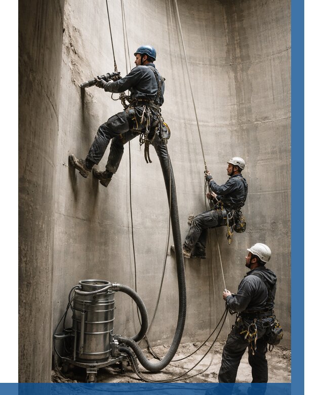 Зачистка силосов в Железнодорожном от 4614 р. Договор и смета ВЫСОТНИК-Жлз