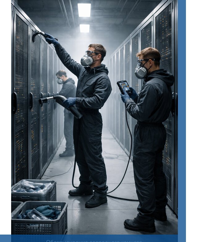 Обеспыливание серверной комнаты в Железнодорожном от 4614 р. | ВЫСОТНИК-Жлз