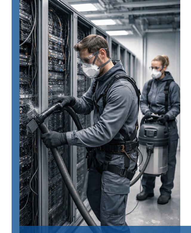 Обеспыливание серверной комнаты в Железнодорожном, профессиональная очистка