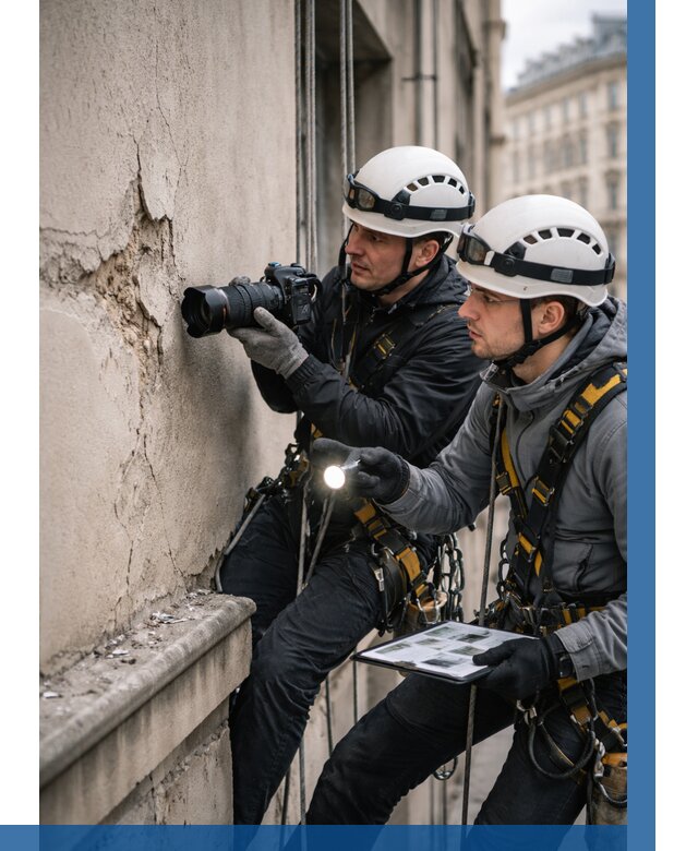 Фотофиксация дефектов фасада в Железнодорожном от 4614 р. | ВЫСОТНИК-Жлз