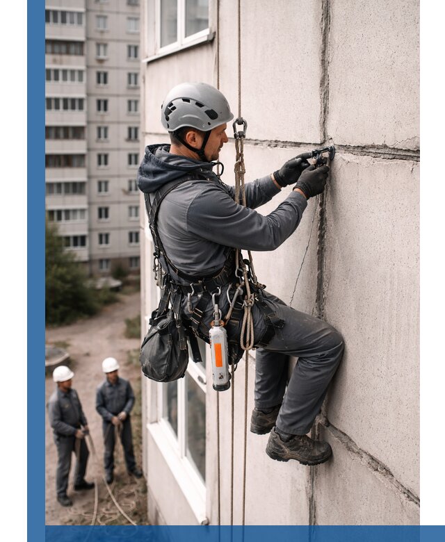 Обследование межпанельных швов и герметизация в Железнодорожном